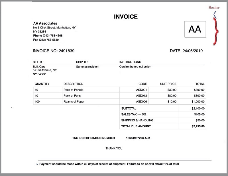 invoice-extraction-arya-apis